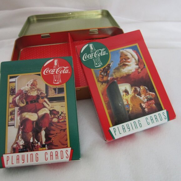 Coca-Cola Santa Claus Christmas Playing Cards Limited Edition Double Deck - Picture 5 of 6